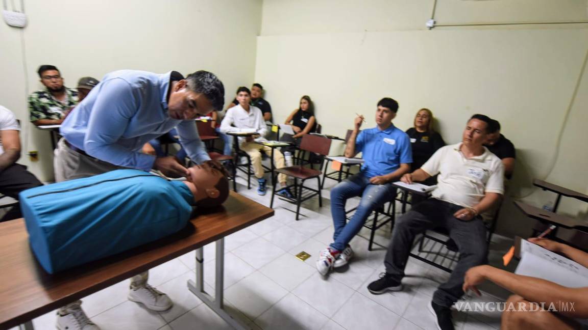 Torreón: continúa capacitación en primeros auxilios en los centros de rehabilitación