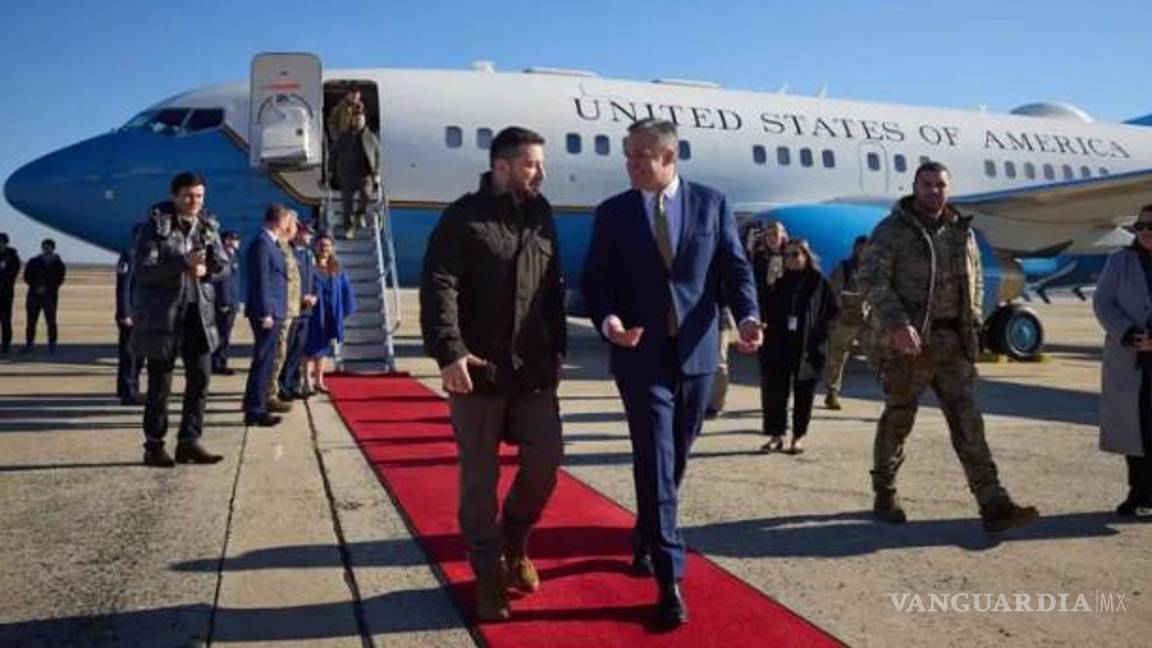 Zelensky llega a EU para reunirse con Biden y dará un discurso en el Congreso