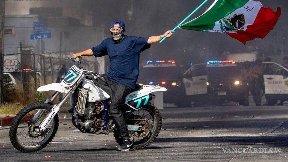 Bandera de México en protestas contra redadas en EU, sí puede ser una ‘provocación’: reconoce Sheinbaum