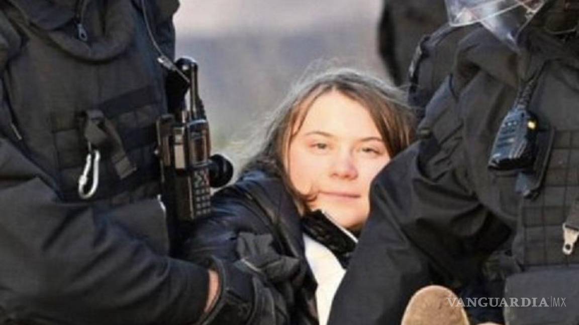 ‘La protección del clima no es un delito’ afirma Greta Thunberg; no fue detenida, aclaran