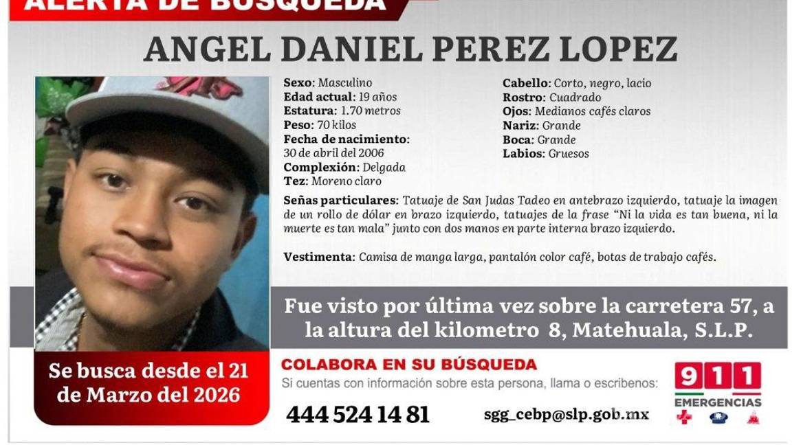 $!Desaparecen siete electricistas tras salir de Matehuala; activan fichas de búsqueda en San Luis Potosí