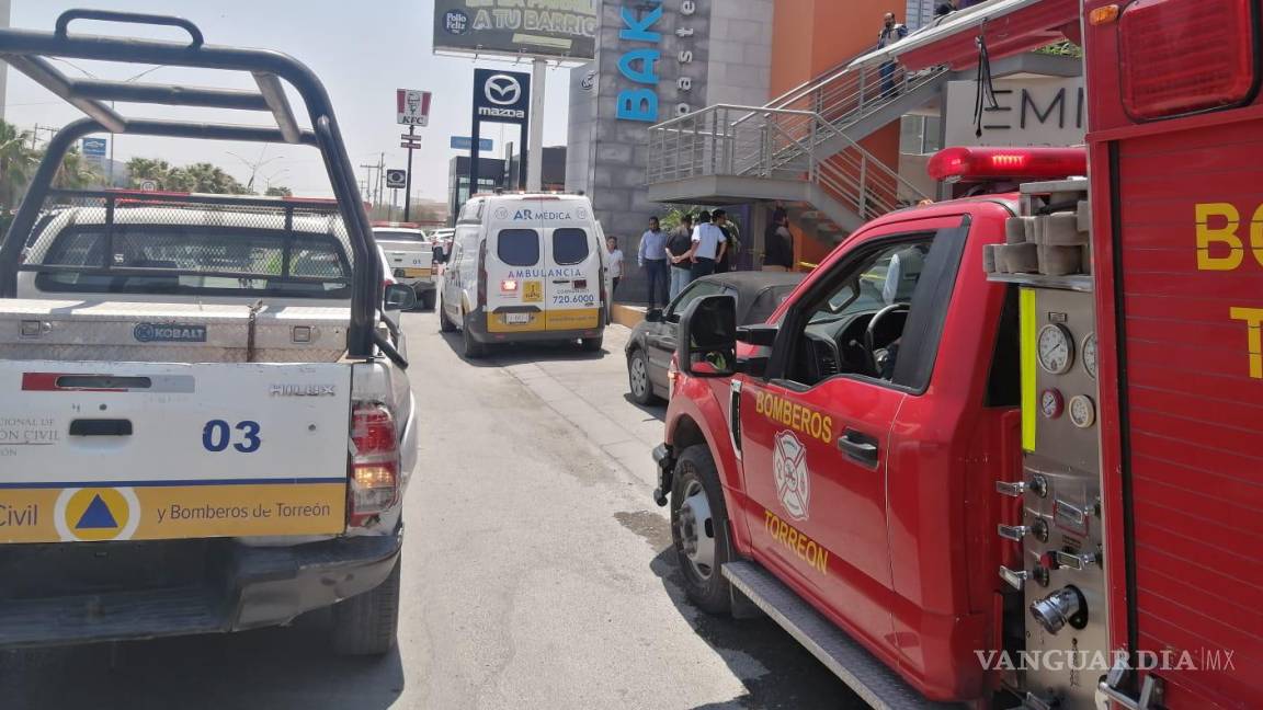 Error fatal, aplasta elevador a adulto mayor en plaza comercial de Torreón; esposa está herida