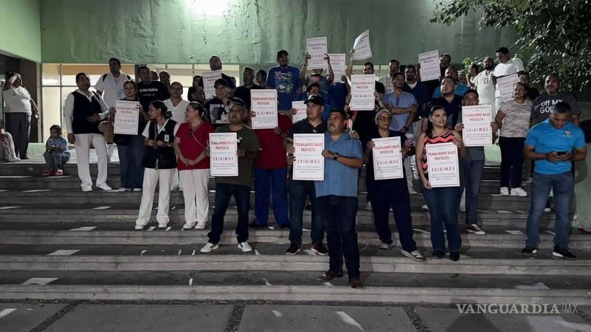 Protestan en la Clínica 7 del IMSS, en Monclova: personal médico exige aire acondicionado y condiciones dignas