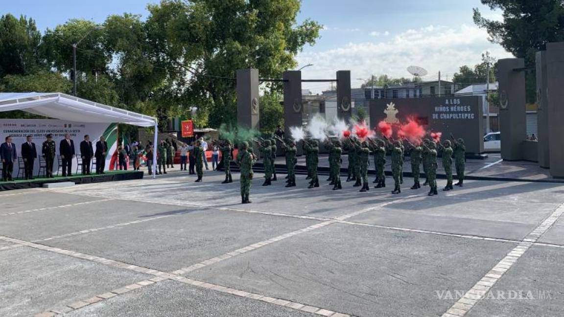 $!El General Brigadier Diplomado de Estado Mayor Gabriel Martínez García, Comandante de la 6ta Zona Militar, mencionó que a través de este homenaje se busca fortalecer la conciencia e identidad nacional.