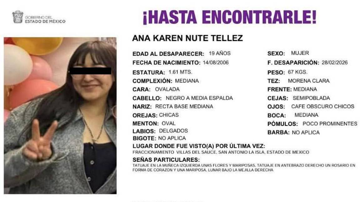 $!Detienen a conductor de moto por app por feminicidio de Ana Karen en Edomex; cuerpo fue hallado en Metepec