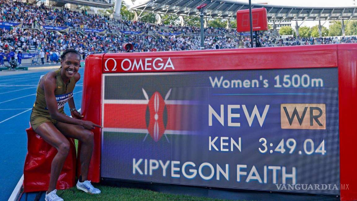 Faith Kipyegon rompe récord mundial en los 1, 500 metros