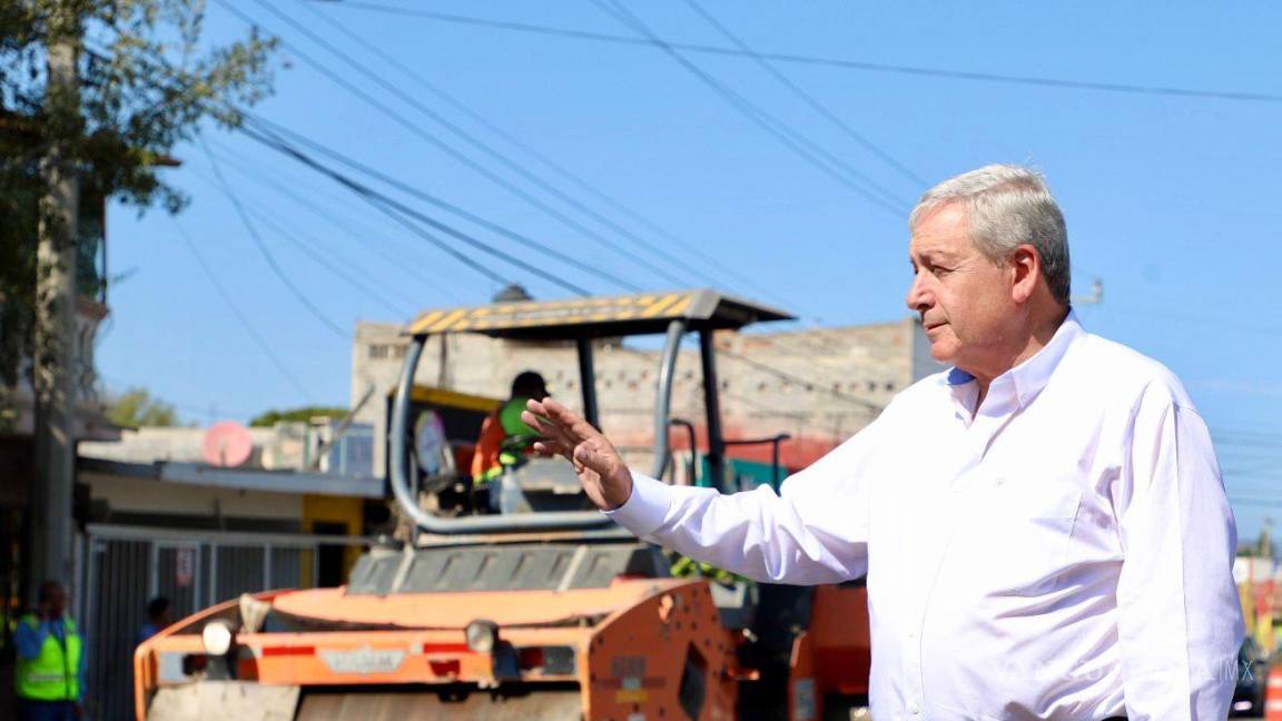 Supervisa Alcalde avances en repavimentación del bulevar Eulalio Gutiérrez, en Saltillo