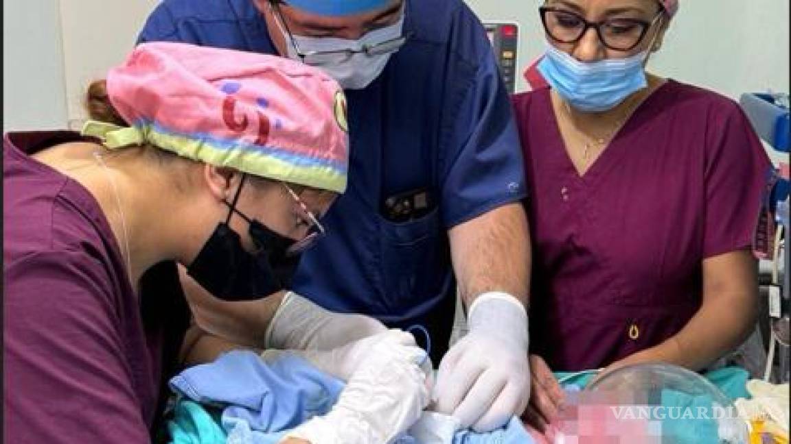 Realizan primera cirugía de corazón abierto a un neonato en Saltillo