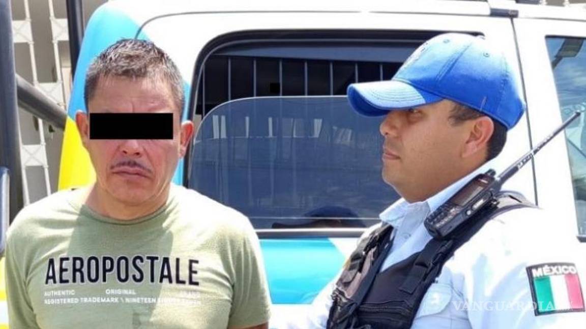$!Roberto, de 51 años, fue trasladado a las instalaciones de la Policía de Monterrey para ser puesto a disposición del Ministerio Público.