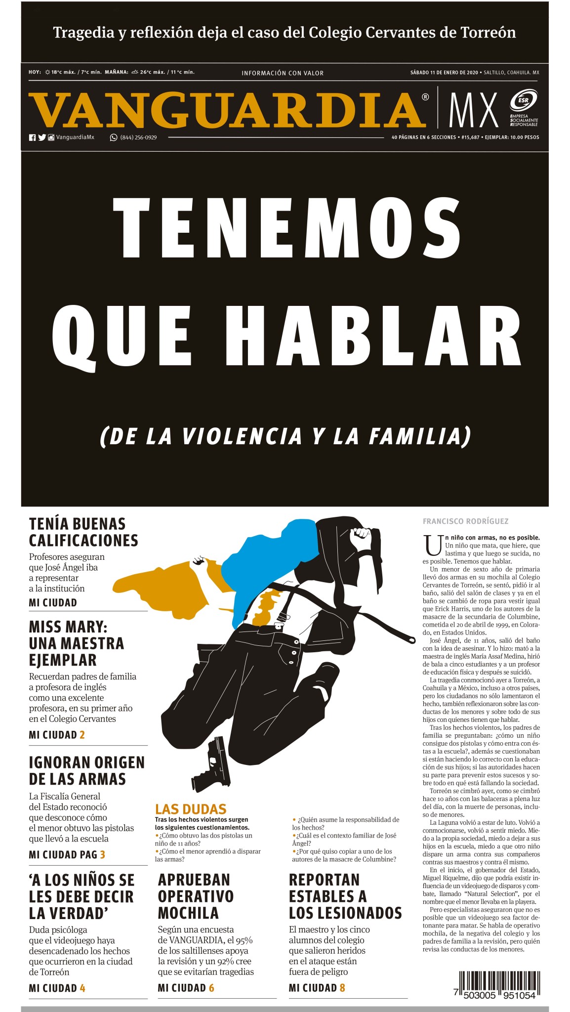 $!Colegio Cervantes de Torreón: Reconstruyen en libro la tragedia que cimbró al país