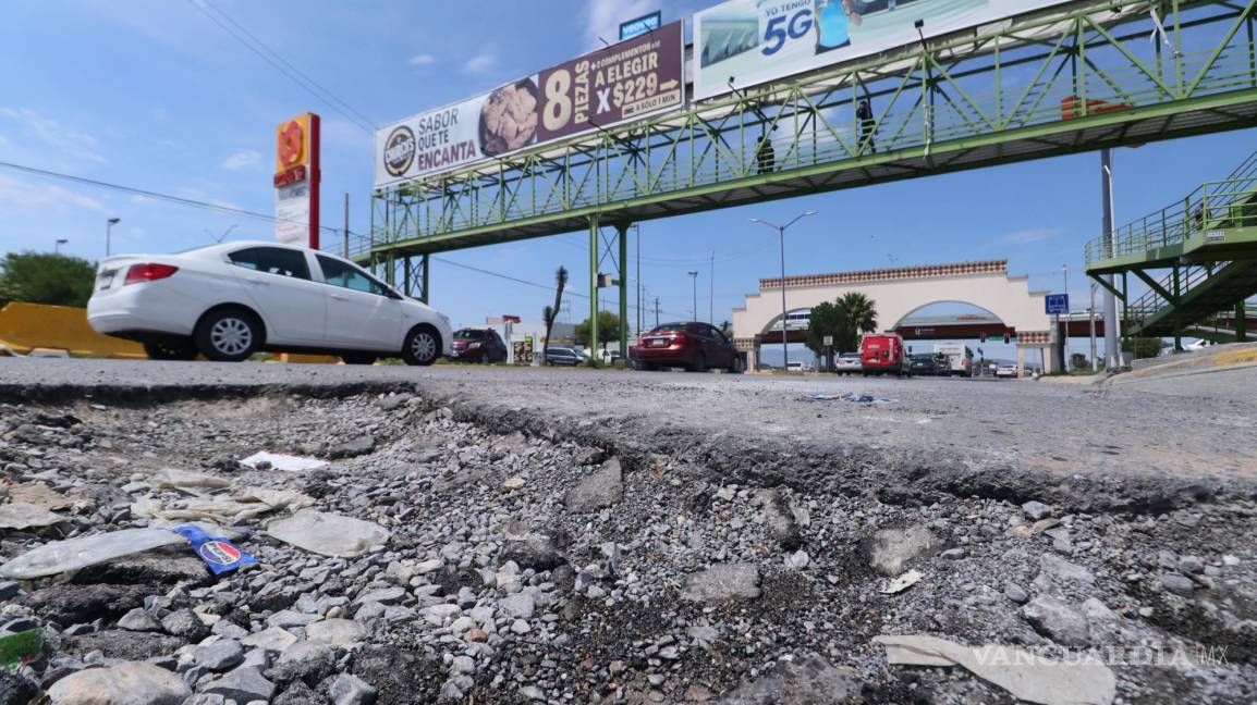 $!Tanto en la zona norte como al oriente de la ciudad se pueden apreciar grandes baches.