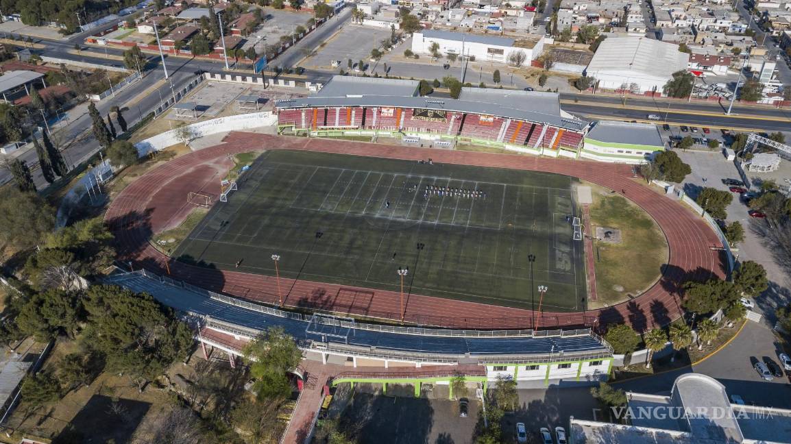 $!Vista aérea del Estadio Olímpico de Saltillo.