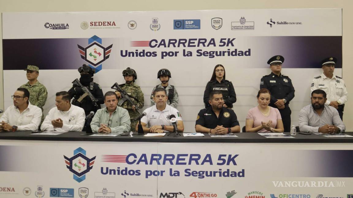 Presentan la Carrera 5K ‘Unidos por la Seguridad’, para reforzar lazos en Saltillo