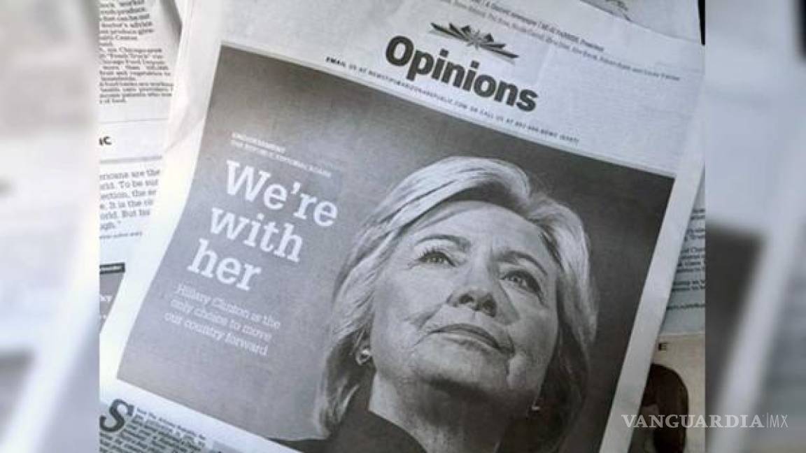 Diarios de estados republicanos anuncian su apoyo a Hillary Clinton y desatan la furia de sus lectores
