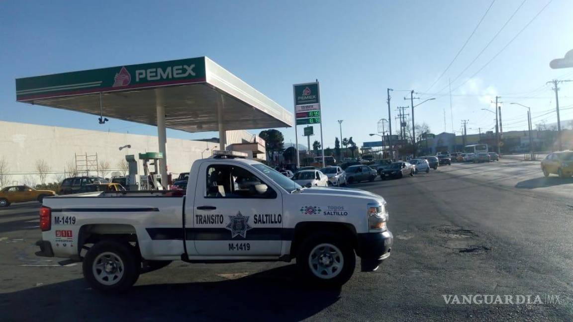 Vigilan con patrullas gasolineras de Saltillo