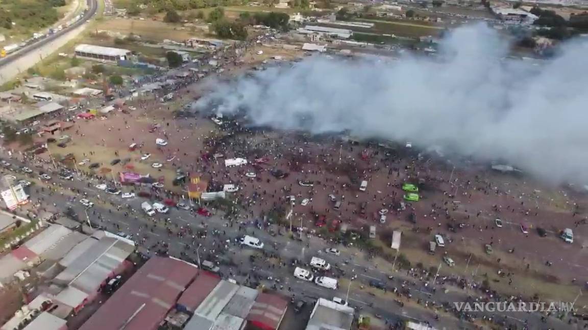 Aumenta a 29 la cifra de muertos tras explosión en mercado de Tultepec; hay 72 heridos