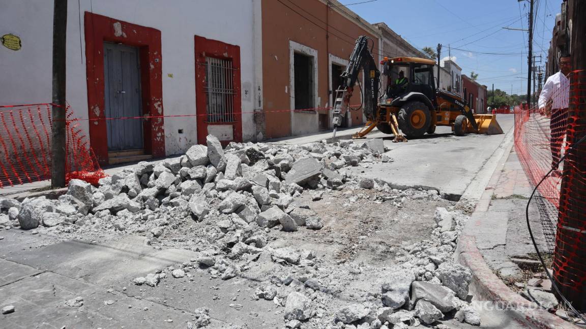 Ven comerciantes beneficio en obras del centro de Saltillo, pero piden que finalicen antes de fiestas navideñas