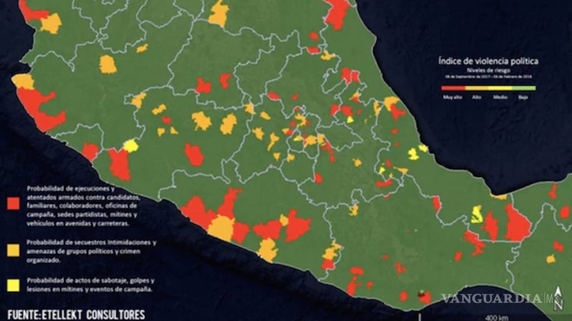 $!Violencia política: Suman 305 agresiones en proceso electoral, 94 fueron asesinatos a candidatos y autoridades