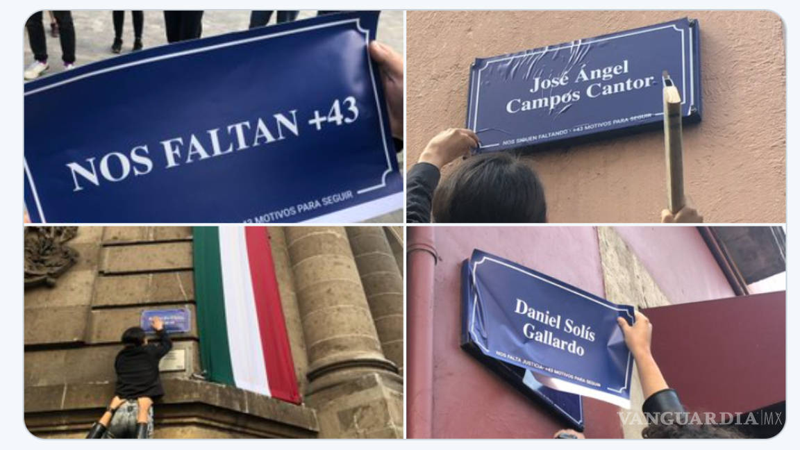 Cambian nombre de calles en CDMX por el de los 43 normalistas