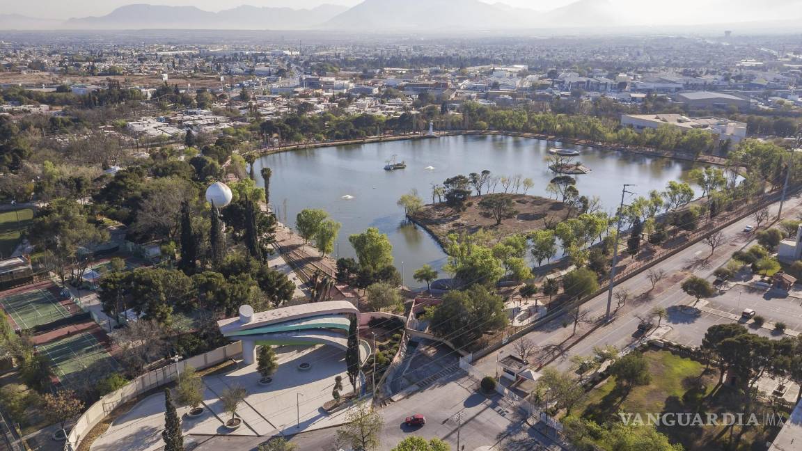 $!Vista panorámica del lago artificial de la Ciudad Deportiva.