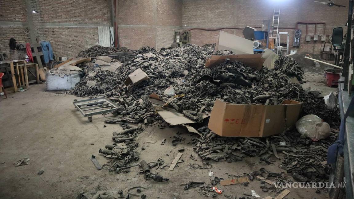 $!La empresa saltillense Redesa recicla llantas y caucho posindustrial para múltiples usos.