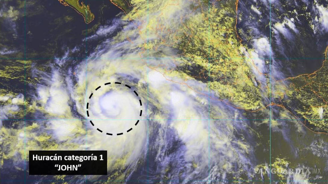 Alerta por avance del huracán John: Conagua