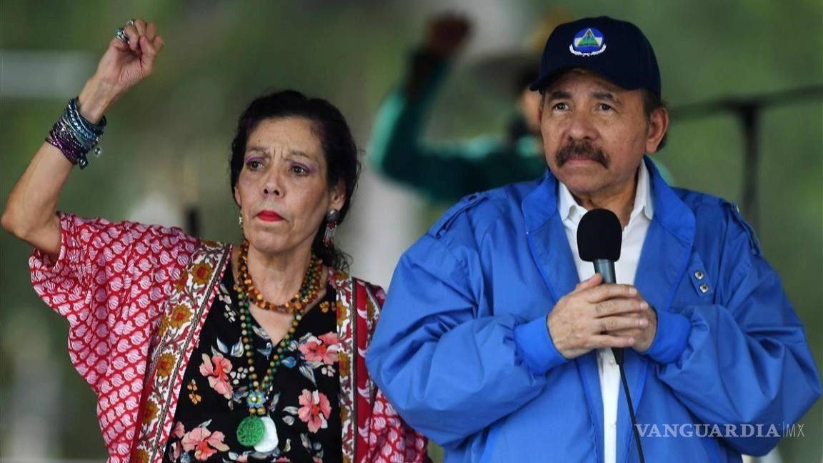 $!Daniel Ortega y su esposa, la vicepresidenta Rosario Murillo.