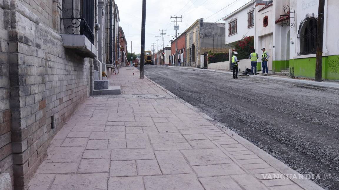 Saltillo: Tamaño de banquetas no permitió colocación de líneas tactopodales en la calle General Cepeda