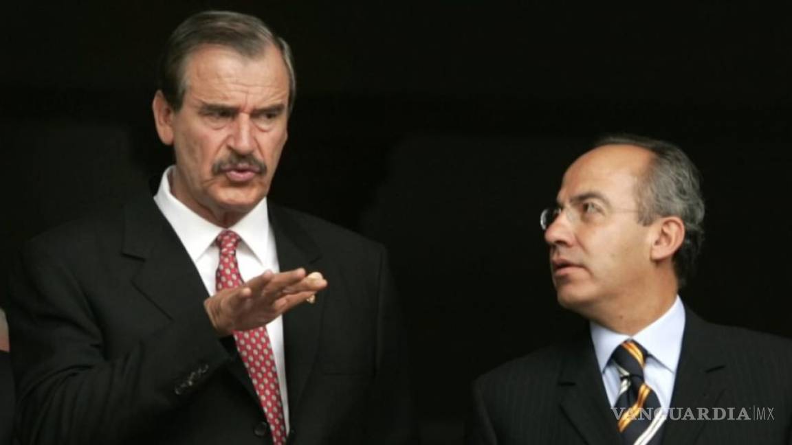 Felipe Calderón y Vicente Fox “copian” su mensaje de bienvenida a AMLO