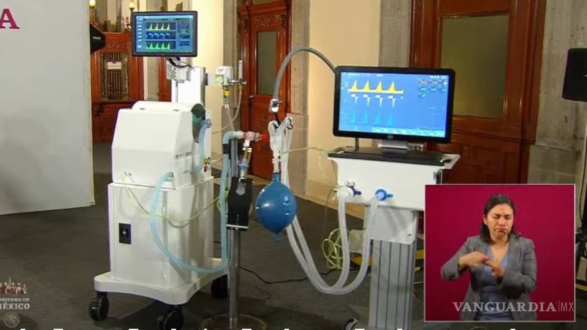 AMLO presenta los primeros ventiladores médicos hechos en México