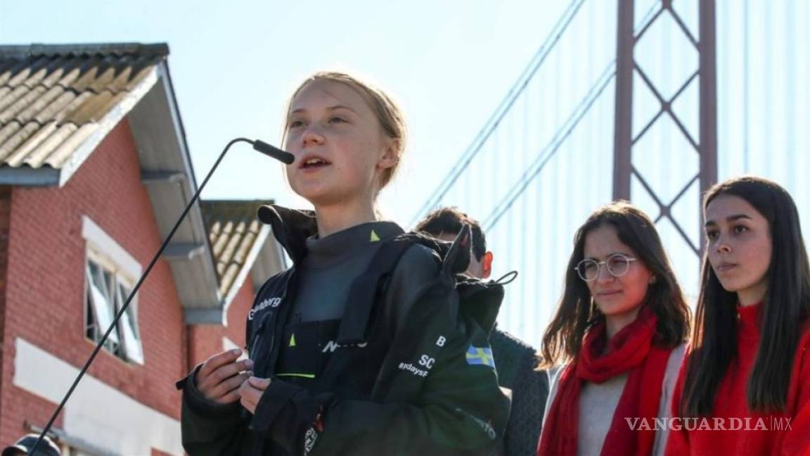 Seguiré luchando por nuestro futuro: Greta Thunberg tras llegar a Lisboa