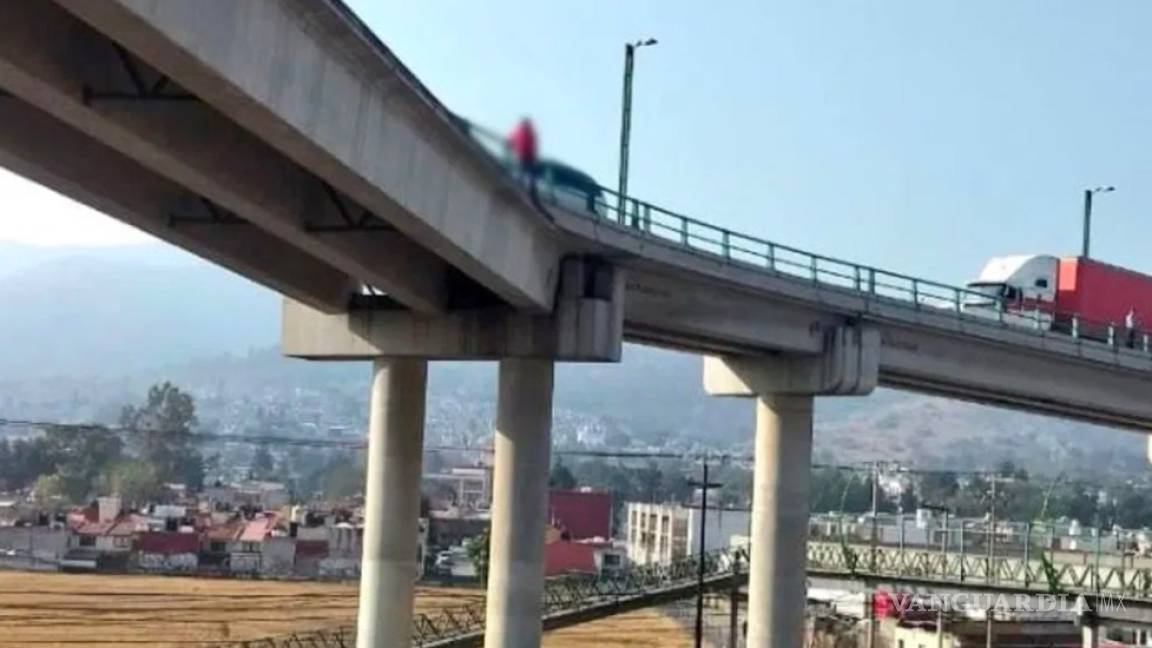 Feminicida confeso intenta suicidarse en puente del Estado de México