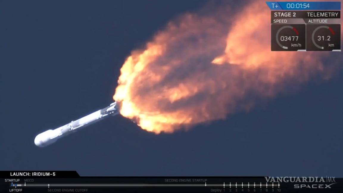 SpaceX lanzó su Falcon 9, cohete que llevará satélites al espacio