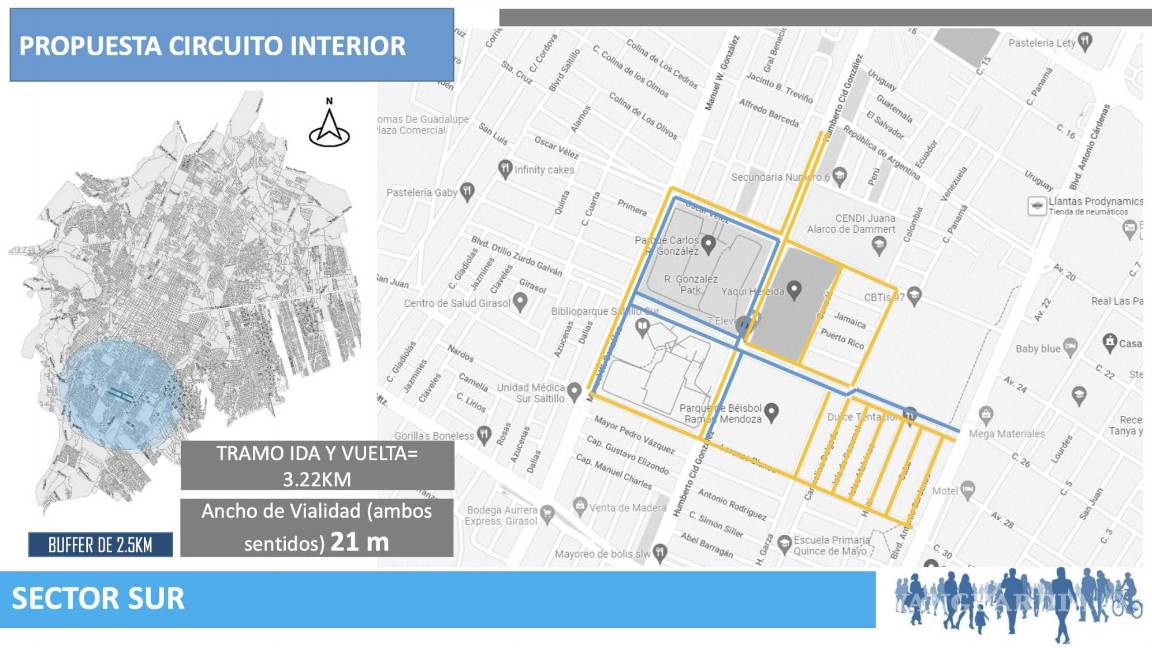 $!Esta es la propuesta que tiene el Implan para esta segunda ruta recreativa en la ciudad.