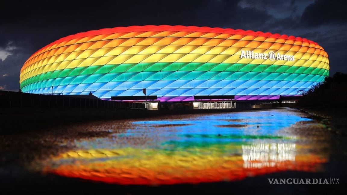 UEFA rechaza iluminación arcoíris del Allianz Arena en el Alemania-Hungría