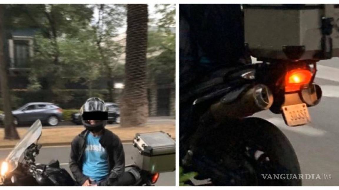En Polanco un motociclista sigue a una joven mientras se toca indebidamente