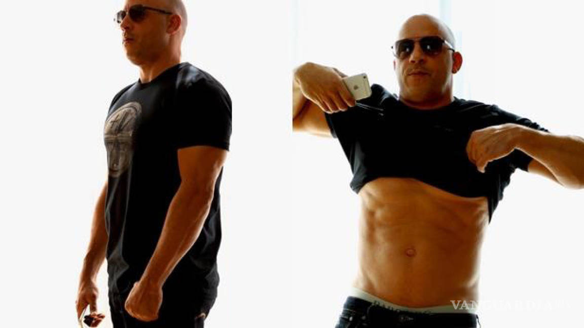 Vin Diesel demuestra que no tiene sobrepeso