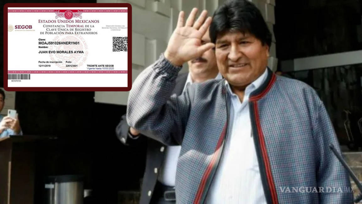 Segob otorga CURP para extranjeros a Evo Morales
