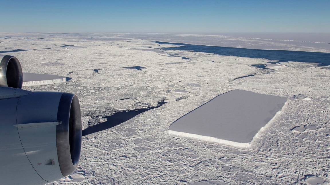 ¡Sorprendente!, Nasa descubre un espectacular iceberg rectangular en la Antártida