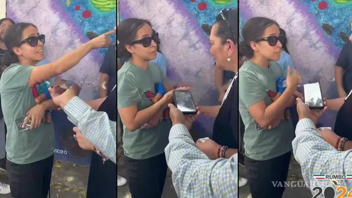 $!Reclaman a Guadalupe Taddei, presidenta del INE... ¡Se saltó la fila para votar!