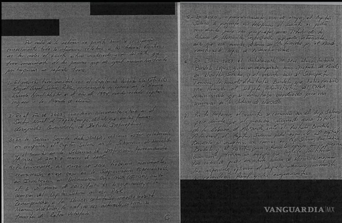 $!Esta es la carta que encontraron en la oficina de Guerrero Alcántar, luego de haber sido asesinado.