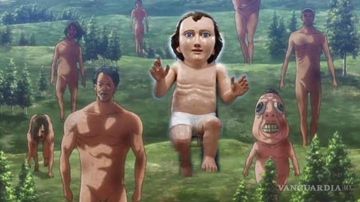 $!¿Ahora será el pasote perrón? Crean un Niño Dios gigante en Zacatecas y desata una ola de memes