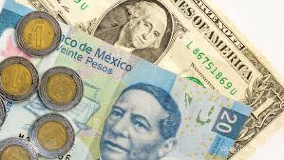 Peso mexicano avanza por debilidad de dólar, cotiza en 21.1648 unidades