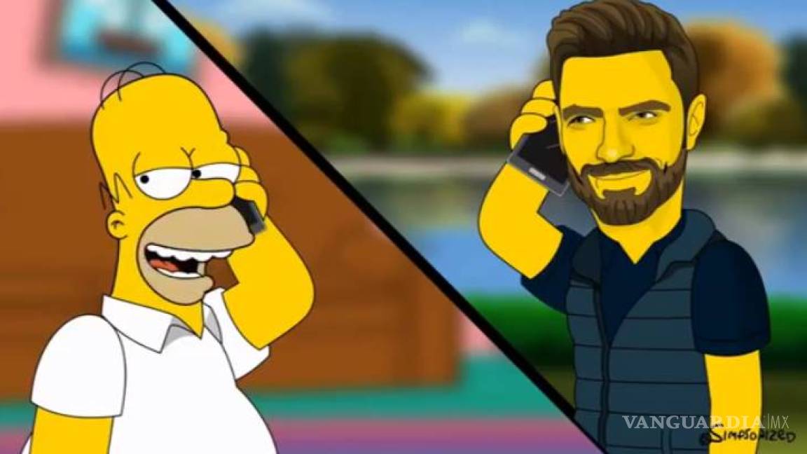 Julián Gil se convierte en un miembro de Los Simpsons