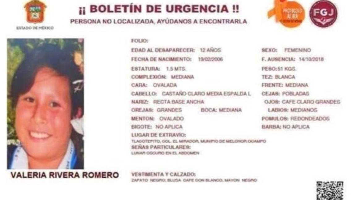 $!Otro feminicidio en el Estado de México, ahora una niña de 12 años; encontraron su cuerpo