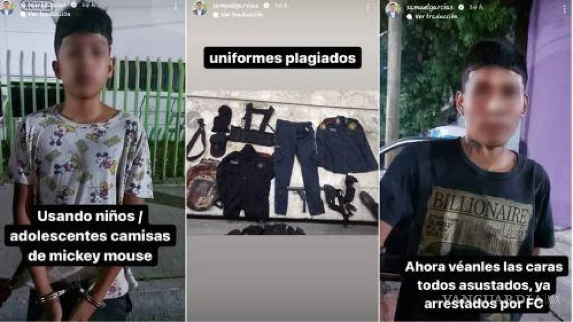 Niños sicarios de 13 y 14 años son exhibidos sin censura por Samuel García; violó la presunción de inocencia