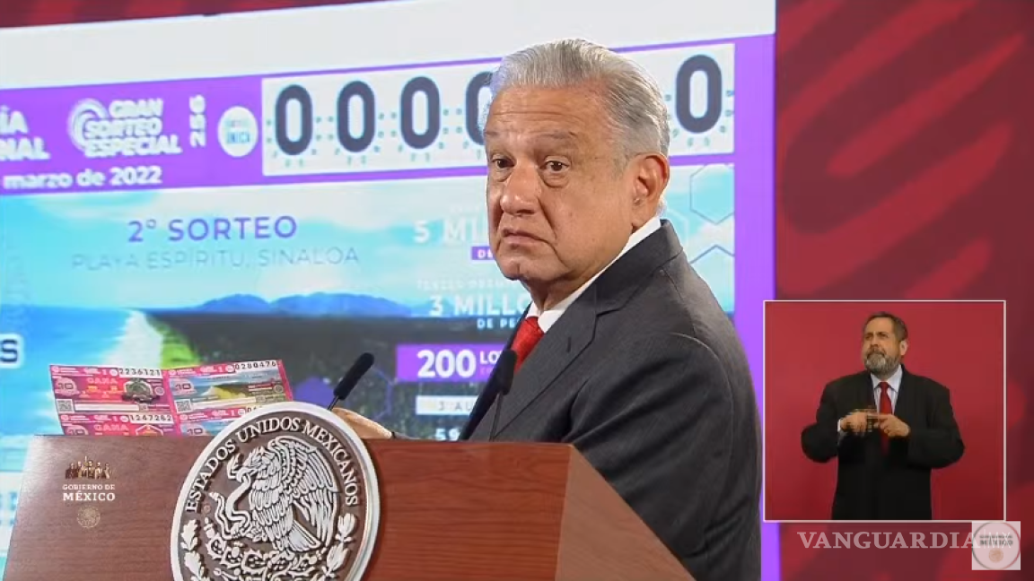 AMLO anuncia sorteo de lotes de Playa Espíritu en Sinaloa el 29 de marzo
