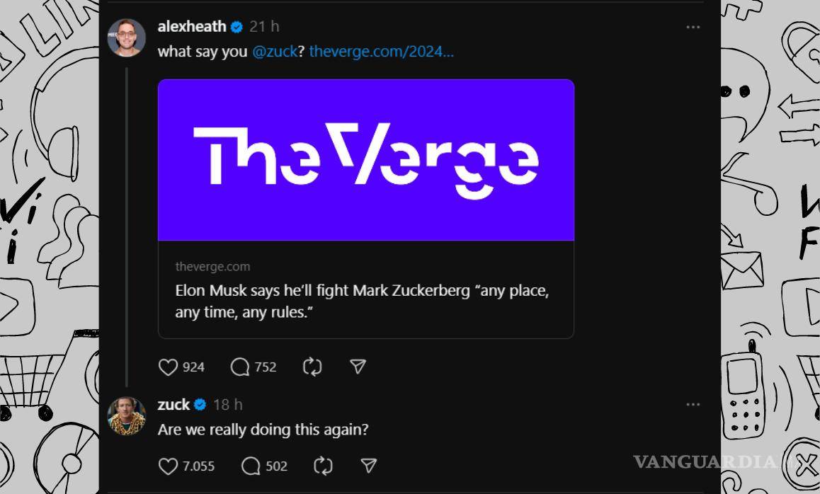 $!Mark Zuckenberg responde a reto de Elon Musk de pelear. ¿Qué respondió? aquí te contamos.