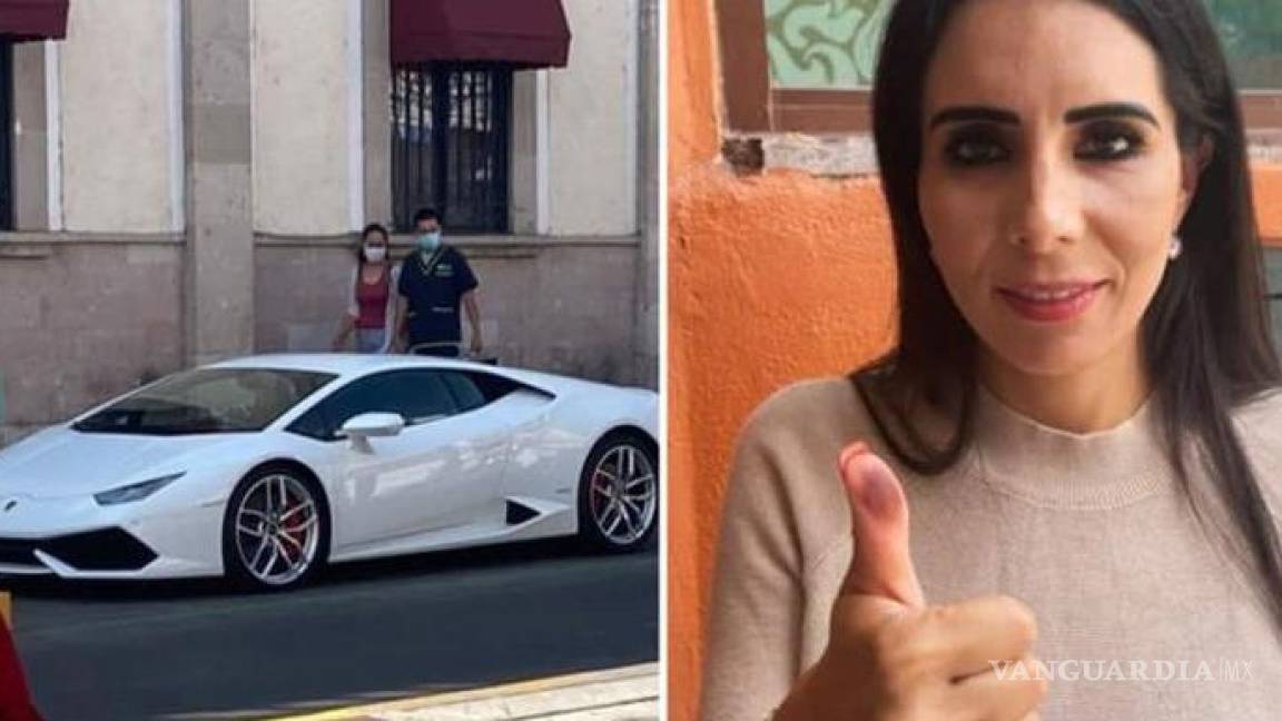 Alma Denisse, hija de candidata asesinada, ahora se pasea en un Lamborghini por las calles de Moroleón