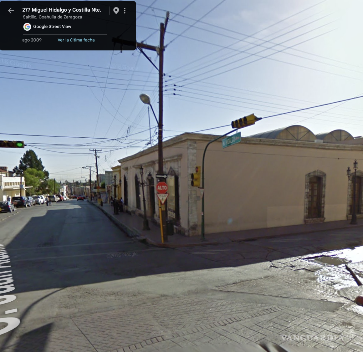 $!En esa misma esquina en 2009 y 2014 se aprecia una alcantarilla y daño a su alrededor.